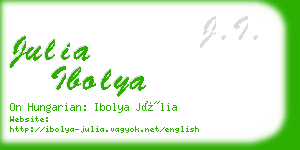 julia ibolya business card